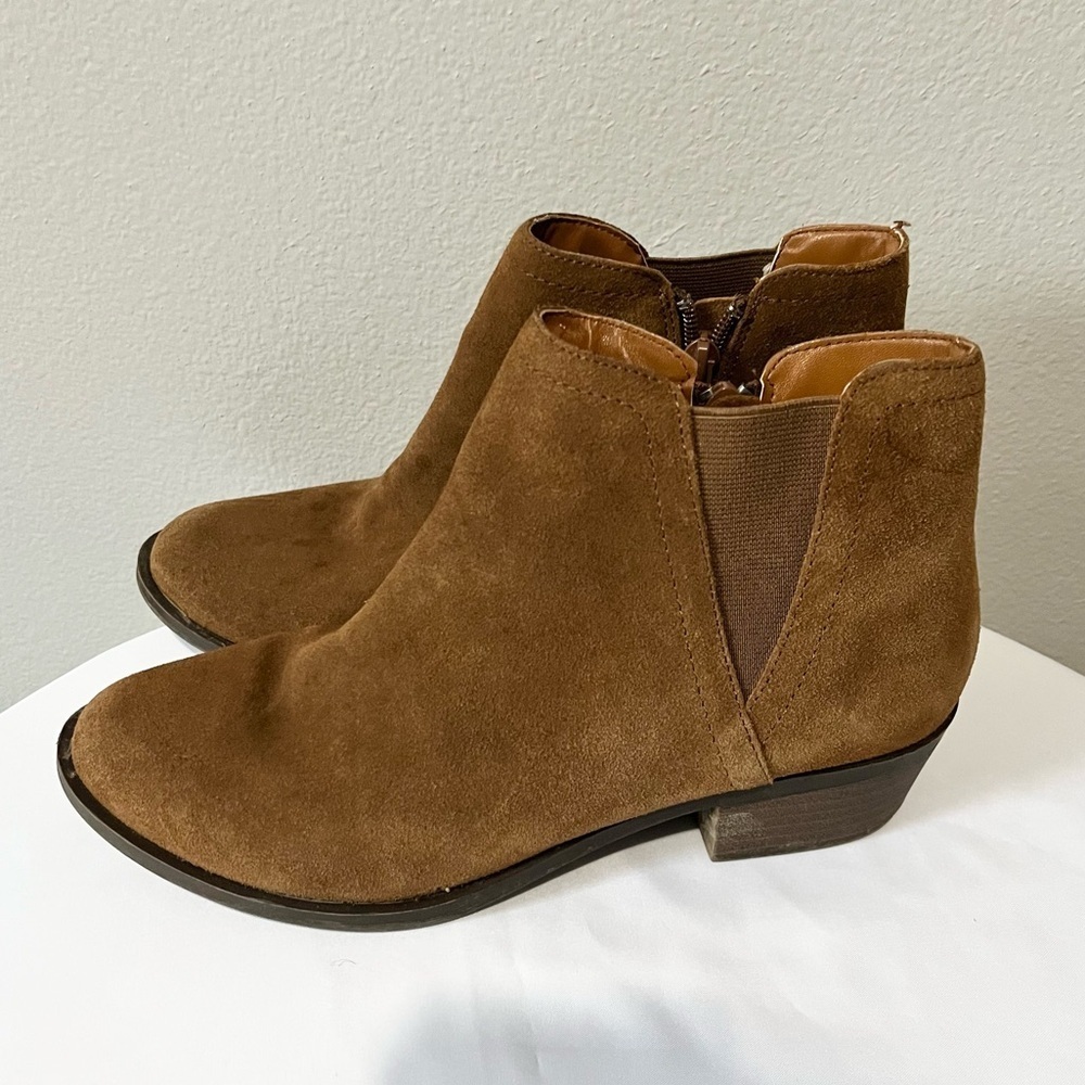 KENSIE- Brown Suede Ankle Boots Gazelle Size 8 - Picture 7 of 7